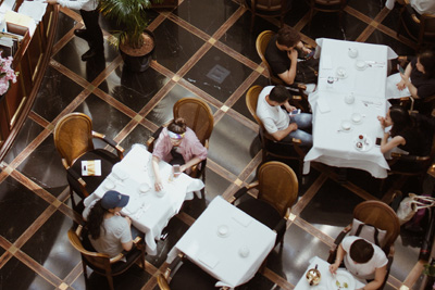 people dining inside a restaurant